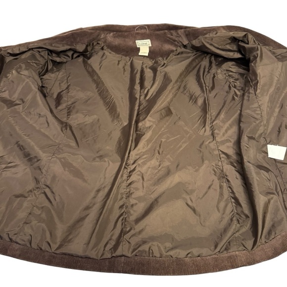 LL Bean Corduory Jacket Blazer Womens 14 P Brown Vintage Academia Preppy - Picture 4 of 12